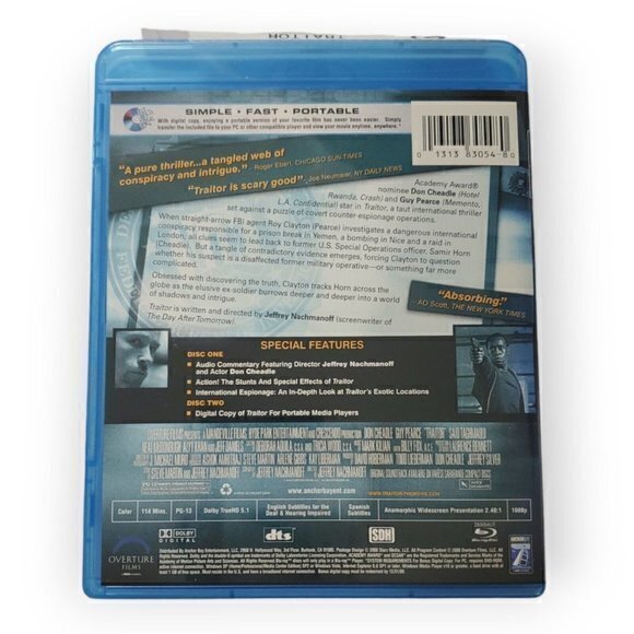 Traitor Blu Ray Special Edition - Don Cheadle, Guy Pearce - Picture 2 of 3